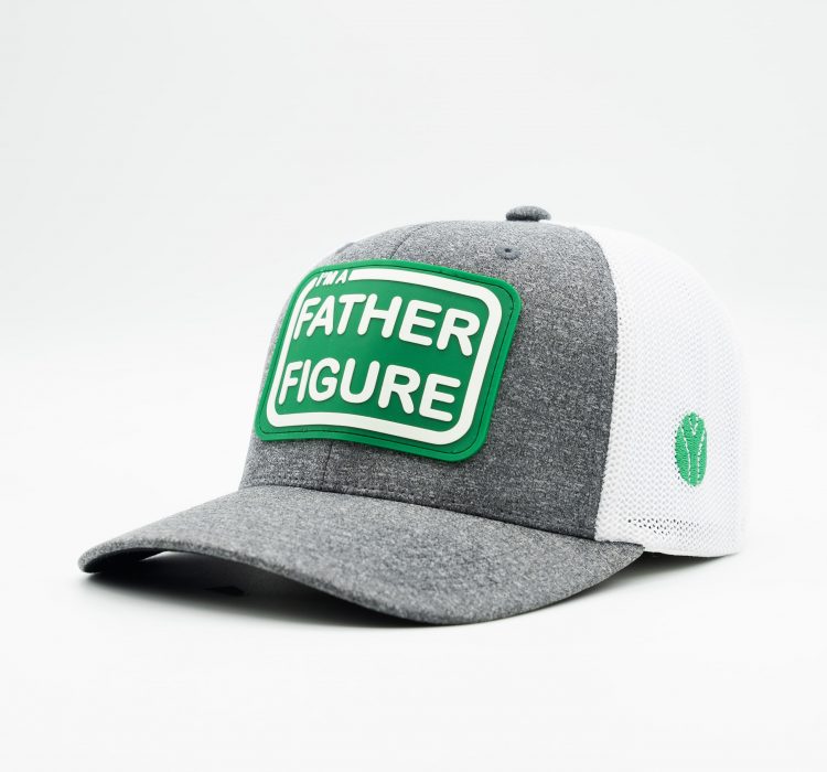 I'm A Father Figure Trucker - Dark Heather/White