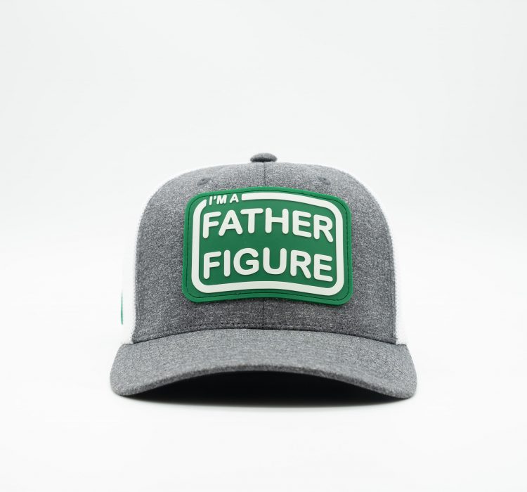 I'm A Father Figure Trucker - Dark Heather/White