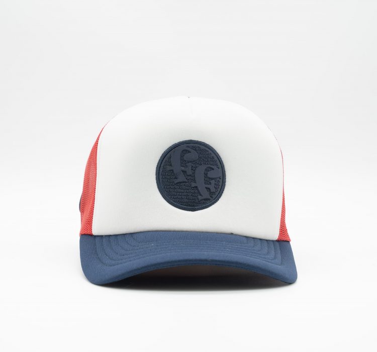 Father Figure Trucker - Navy/Red