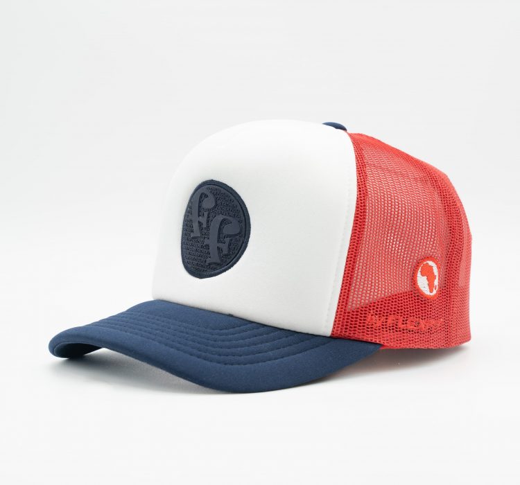 Father Figure Trucker - Navy/Red
